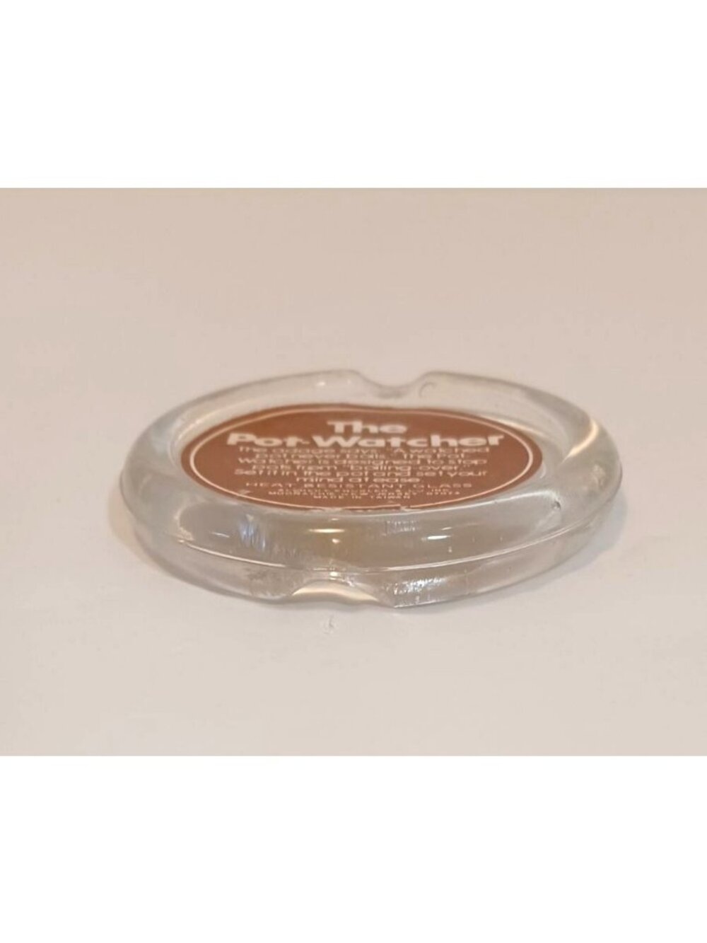 Vintage Glass the Pot Watcher Boil Alert Boil Over Stopper Prevention Disk NOS - Picture 2 of 4